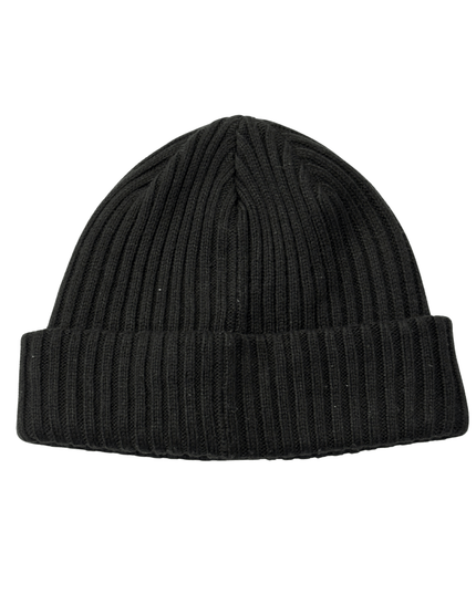 Puma Black Ribbed Knit Beanie