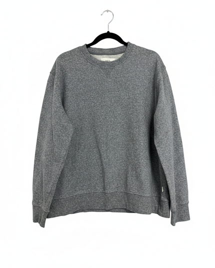 M&S Grey Marl Crew Neck Cotton Sweatshirt