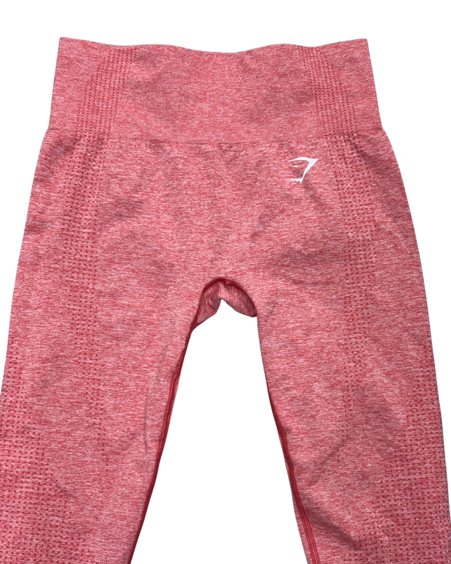 Gym Shark Vital Seamless 2.0 Leggings in Chilli Red Marl - XS