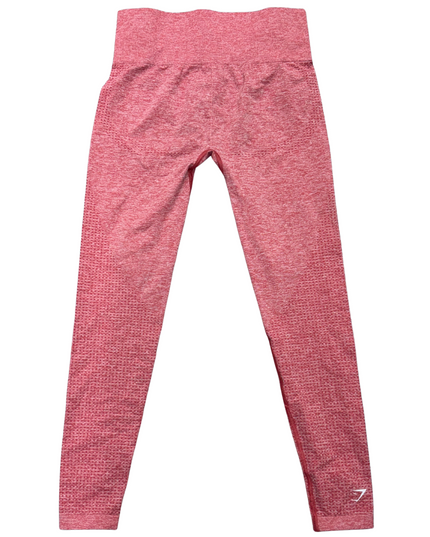 Gym Shark Vital Seamless 2.0 Leggings in Chilli Red Marl - XS