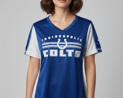 NFL Team Apparel Blue Indianapolis Colts Graphic Women's Jersey