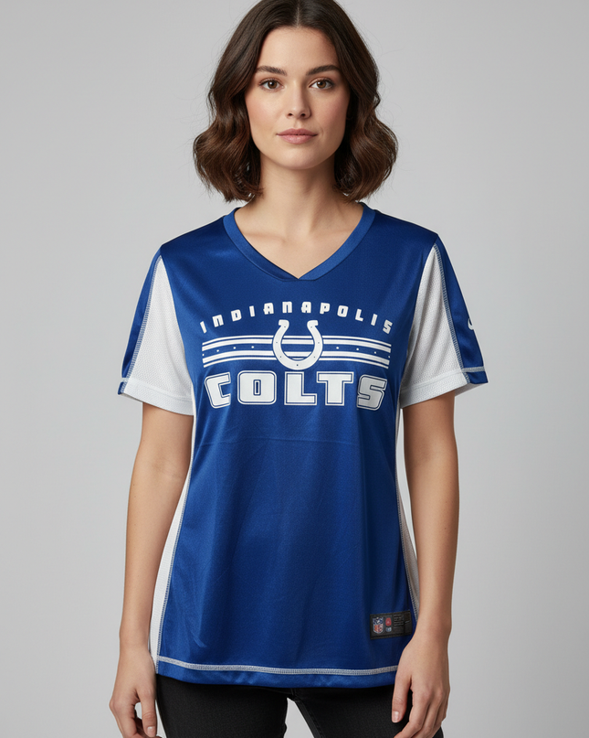 NFL Team Apparel Blue Indianapolis Colts Graphic Women's Jersey