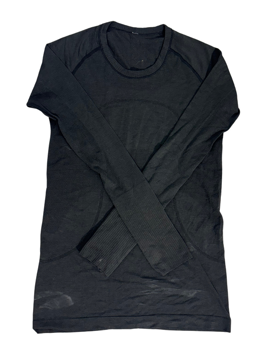 Lululemon Black Seamless Long Sleeve Performance Top - S