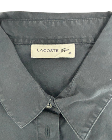 Lacoste Slim Fit Navy Blue Cotton Shirt - XS