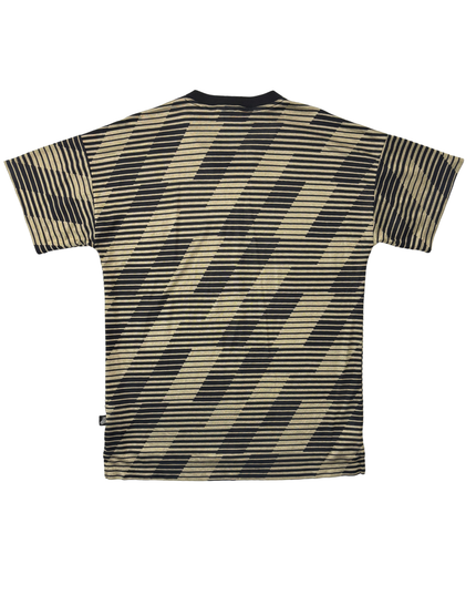 Adidas Black & Gold Geometric Pattern Training Shirt