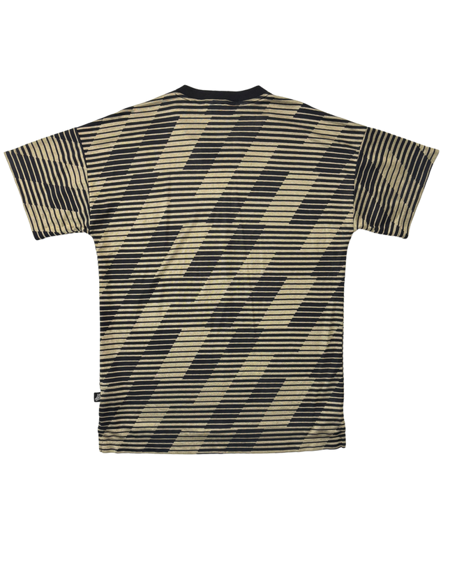 Adidas Black & Gold Geometric Pattern Training Shirt