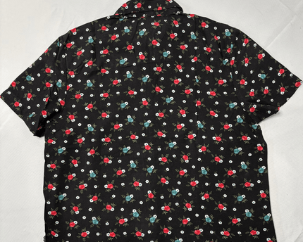 Vans Rubber Co. Short Sleeve Buttondown Shirt Floral Black