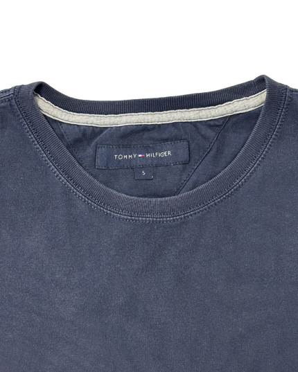 Tommy Hilfiger Minimalist Navy Blue Flag Logo T-Shirt - S