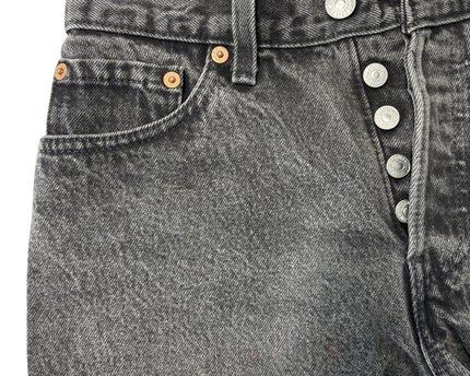 Levi’s 501 High-Rise Black Denim Cutoff Shorts - XS | Waist: 26"