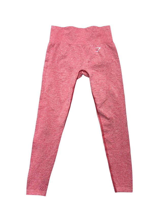 Gym Shark Vital Seamless 2.0 Leggings in Chilli Red Marl - XS