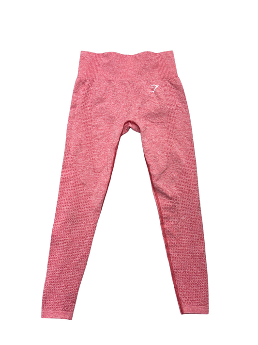 Gym Shark Vital Seamless 2.0 Leggings in Chilli Red Marl - XS