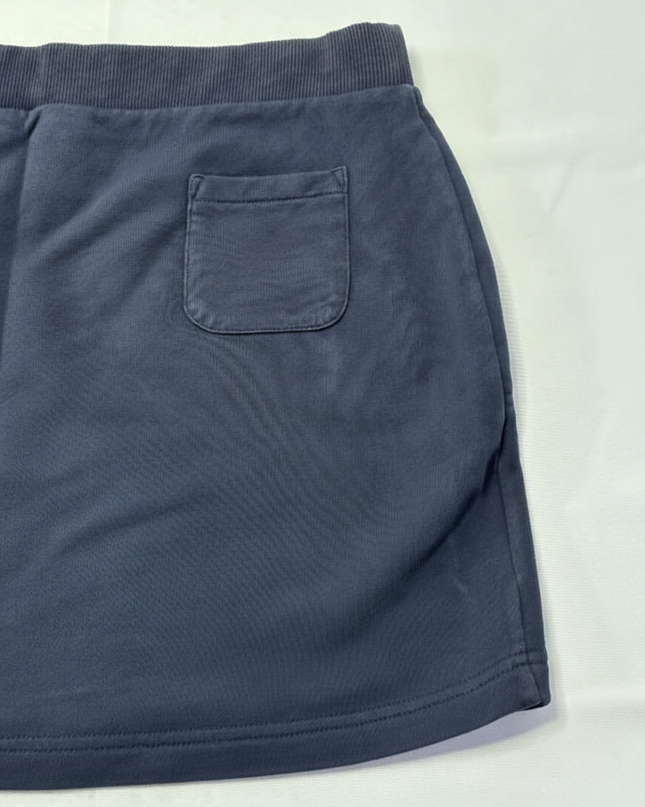 Lacoste x Roland Garros Navy Fleece A-Line Mini Skirt