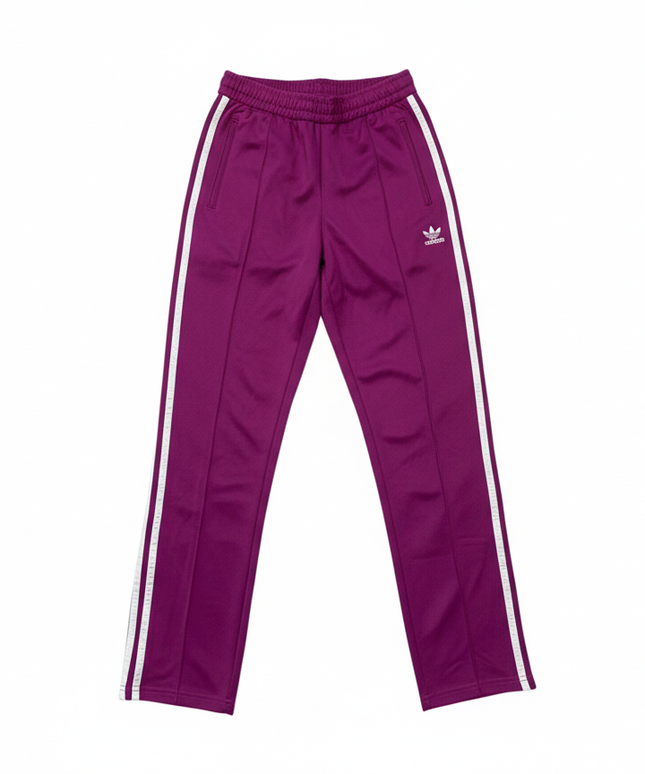 Adidas Purple Trefoil 3-Stripe Track Pants