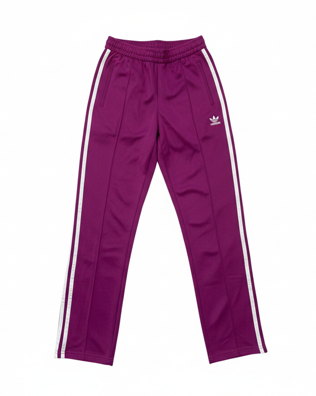 Adidas Purple Trefoil 3-Stripe Track Pants