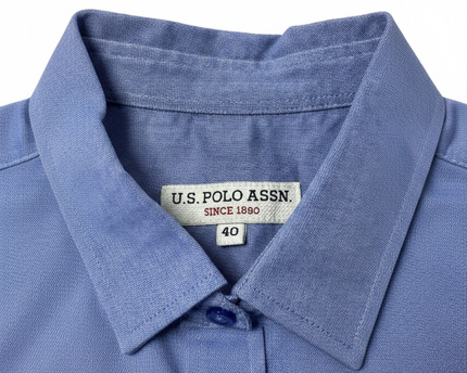 U.S. Polo Assn. Women's Classic Blue Button-Down Shirt