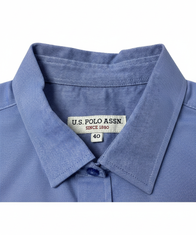 U.S. Polo Assn. Women's Classic Blue Button-Down Shirt