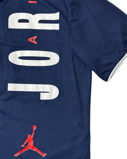 Three Wall Navy Blue “Jordan 23” Red & White Trim Baseball Jersey