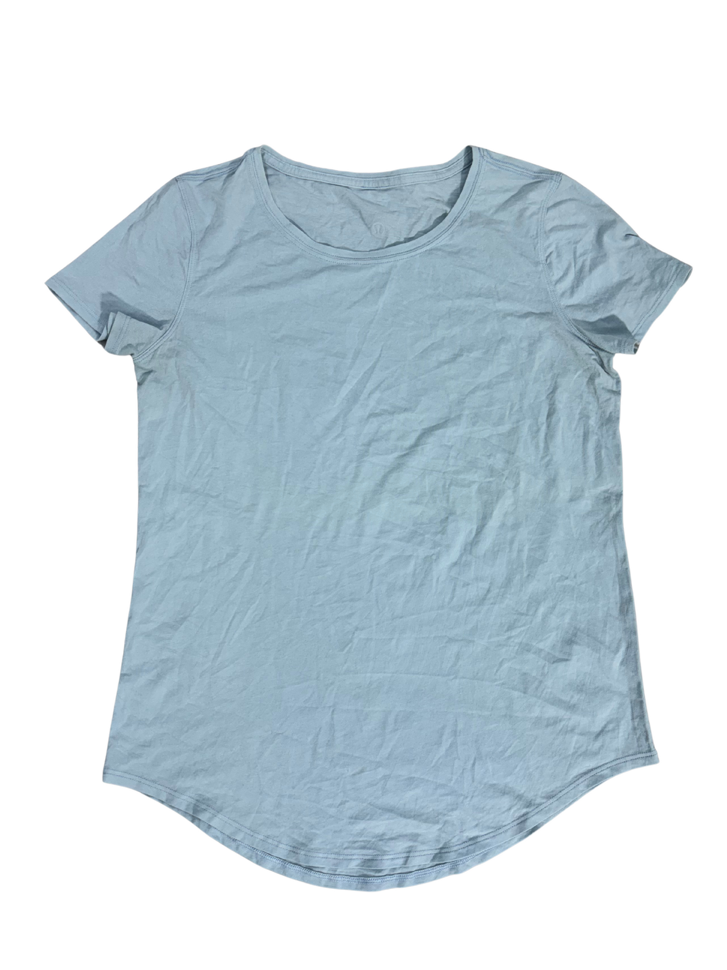 Lululemon Light Blue Curved Hem Active Tee - M