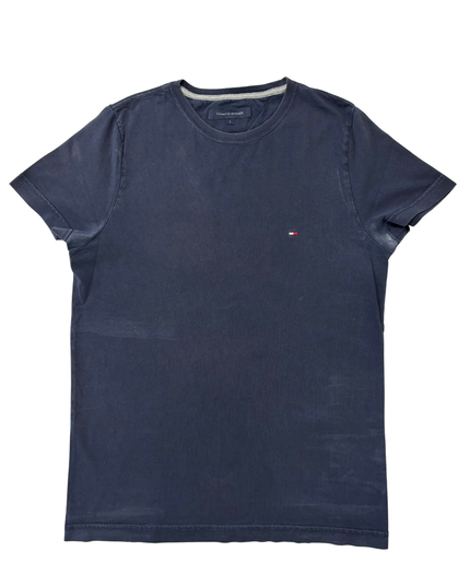 Tommy Hilfiger Minimalist Navy Blue Flag Logo T-Shirt - S
