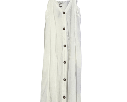 Debenhams White Button-Down with Spaghetti Straps Midi Dress