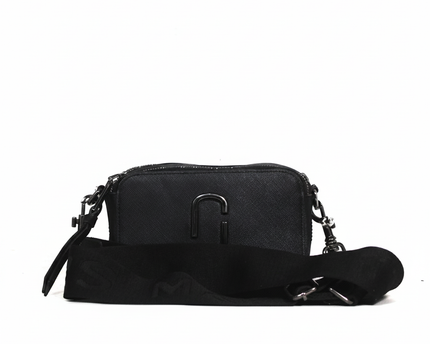 Marc Jacobs Black Snapshot Leather Crossbody Bag
