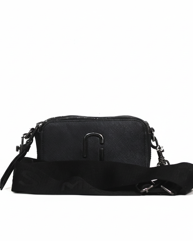 Marc Jacobs Black Snapshot Leather Crossbody Bag