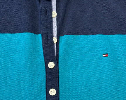 Tommy Hilfiger Blue Striped Classic Fit Polo Shirt