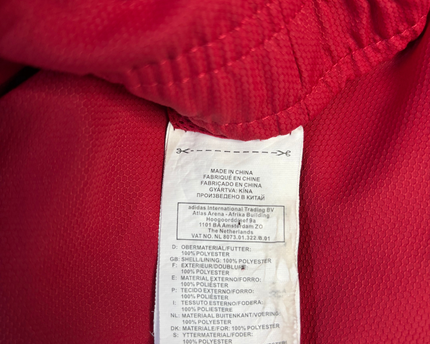 Reebok Black/Red Colorblock Track Jacket