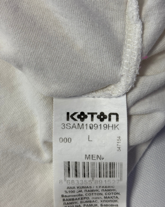 Koton White Peace & Happiness Graphic Tee