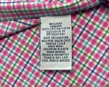 Ralph Lauren Pink Plaid Slim Fit Non-Iron Shirt