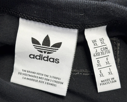 Adidas Black Long Sleeve Trefoil Graphic T-Shirt
