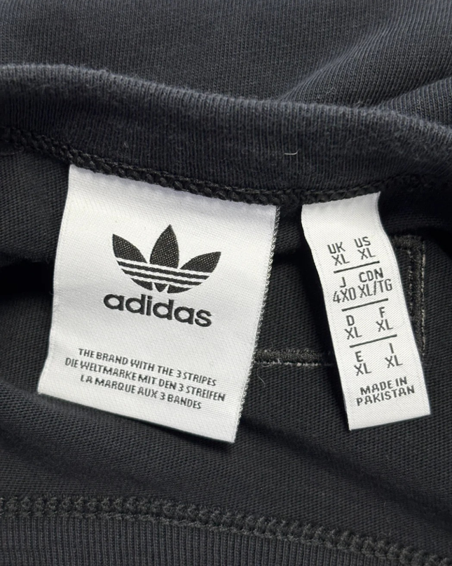 Adidas Black Long Sleeve Trefoil Graphic T-Shirt