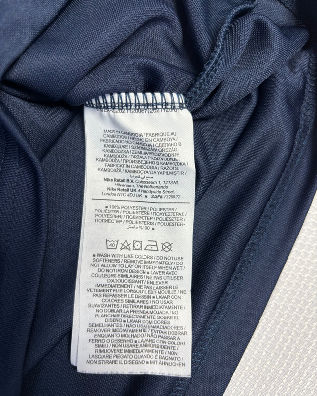 Nike Navy Blue Slim Fit Dri-FIT Sports T-Shirt