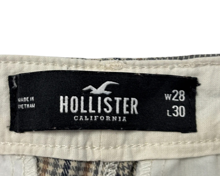 Hollister Grey Plaid Super Skinny Chino Pants