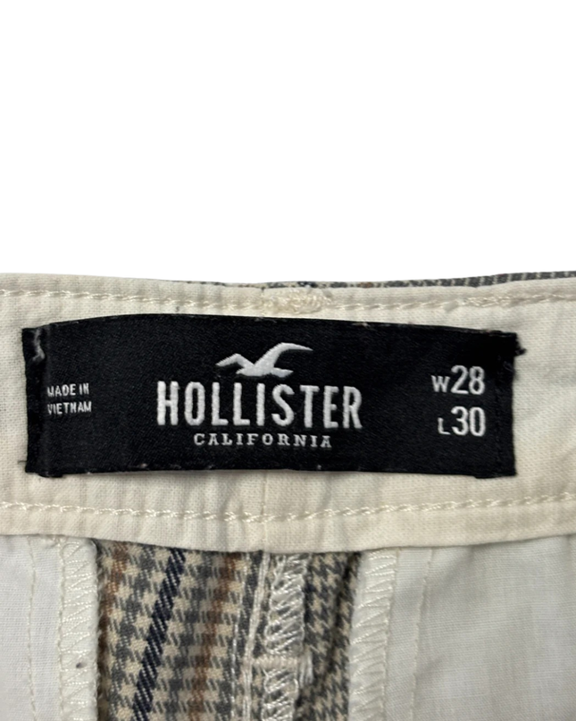 Hollister Grey Plaid Super Skinny Chino Pants