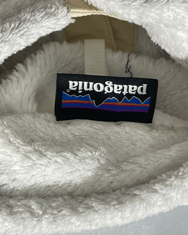 Patagonia White Los Gatos High-Pile Quarter-Zip Fleece Pullover