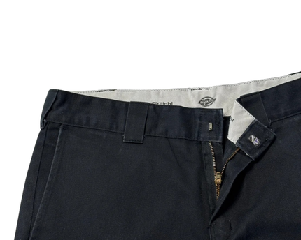 Dickies Slim Straight Fit Black Work Pants