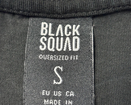 Black Squad Black Los Angeles Oversized Graphic T-Shirt