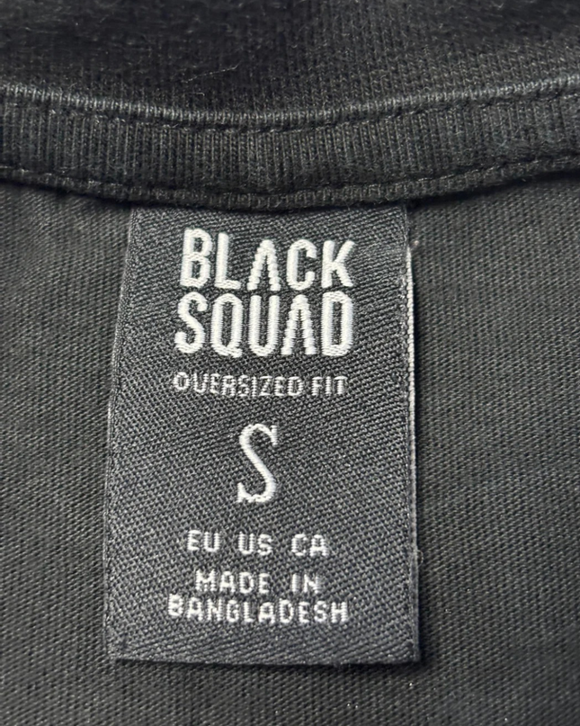 Black Squad Black Los Angeles Oversized Graphic T-Shirt