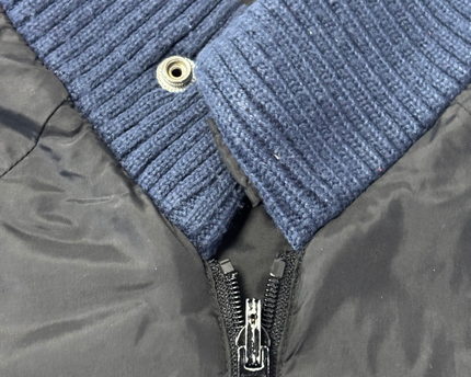 Levi's Black Zip-Up Bomber Jacket with Ribbed Trim
