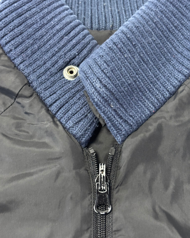 Levi's Black Zip-Up Bomber Jacket with Ribbed Trim