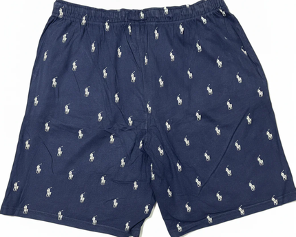 Polo Ralph Lauren Navy Blue All-Over Pony Print Sleep Shorts