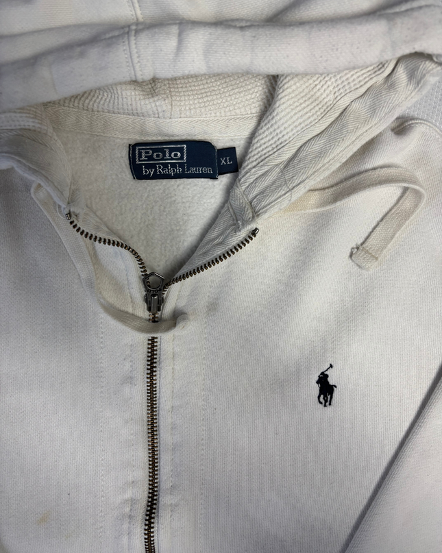 Polo Ralph Lauren Cream Full-Zip Hoodie