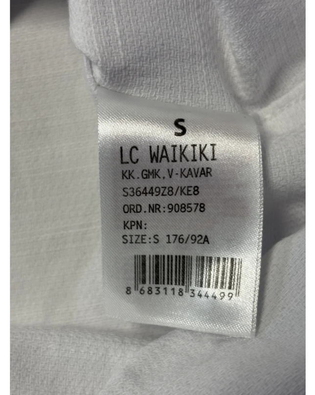 LCW Vision White Slim Fit Short Sleeve Shirt