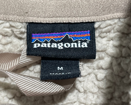 Patagonia Cream High-Pile Fleece Quarter-Zip Pullover