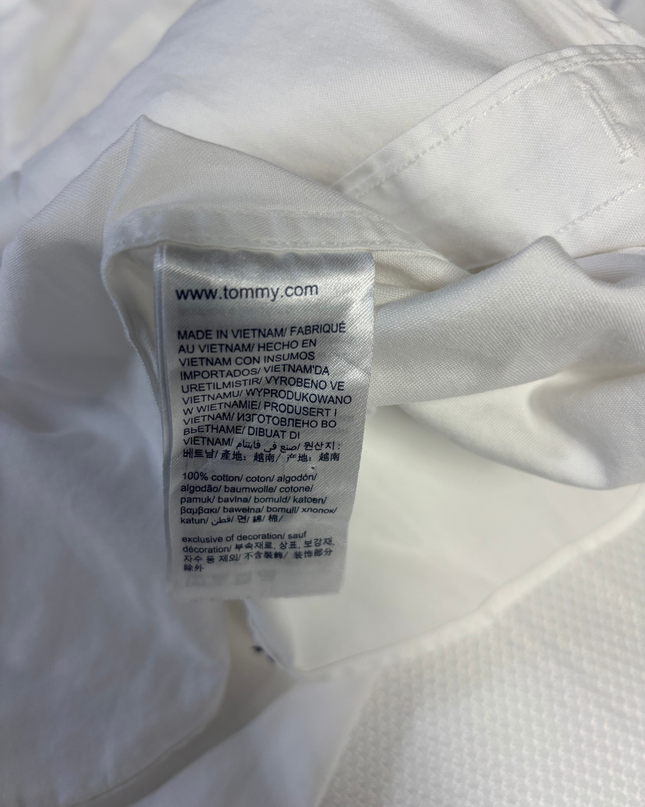 Tommy Hilfiger White Long Sleeve Button-Down Shirt