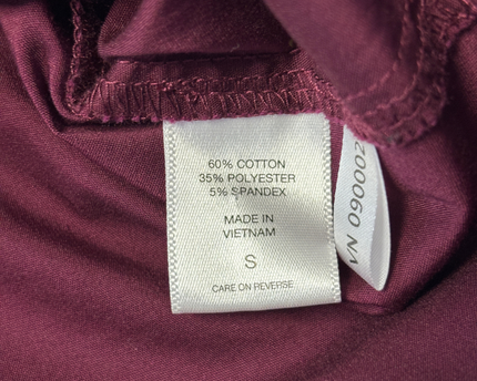 New York & Company Burgundy 7th Avenue Button-Down Shirt
