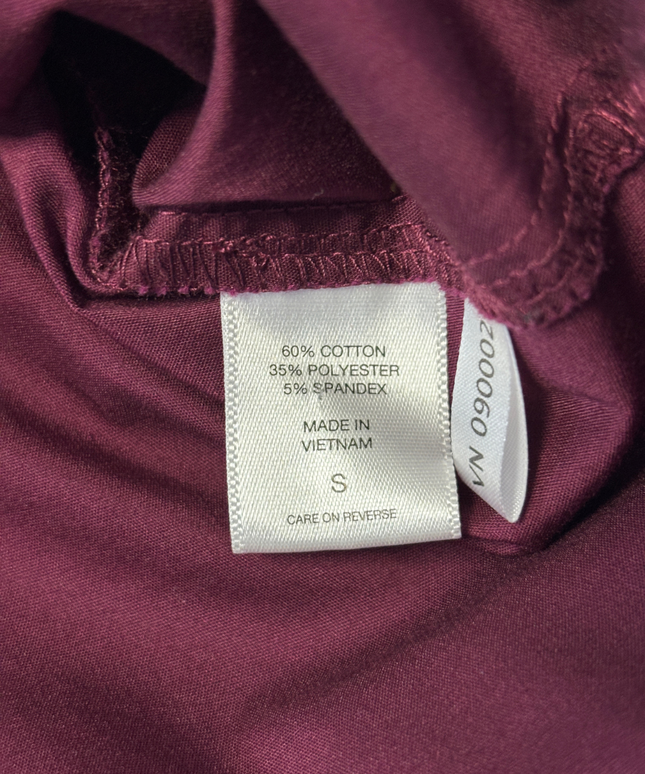New York & Company Burgundy 7th Avenue Button-Down Shirt
