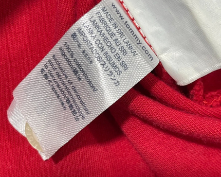 Tommy Hilfiger Red Color-Block Stripe Polo Shirt