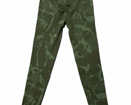 Gymshark Green Camo Seamless High-Waisted Leggings